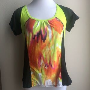 NWT NEW moxie cycling biking rio wrap black neon m